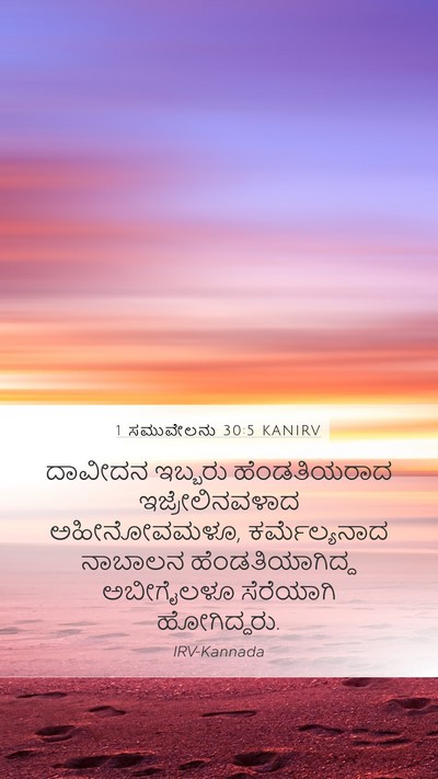 1 ಸಮುವೇಲನು 30:5 KANIRV Bible Verse Image