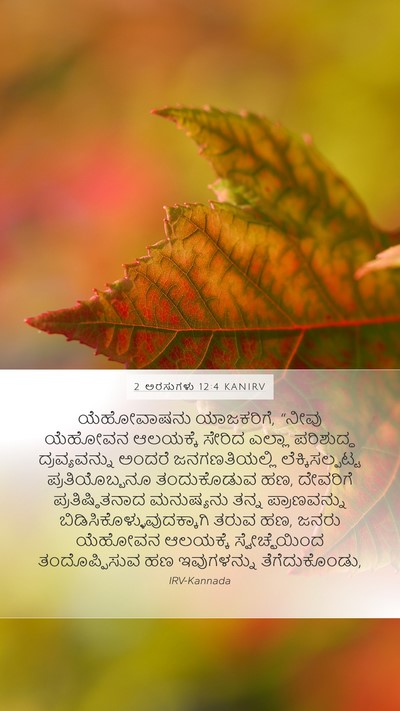 2 ಅರಸುಗಳು 12:4 KANIRV Bible Verse Image