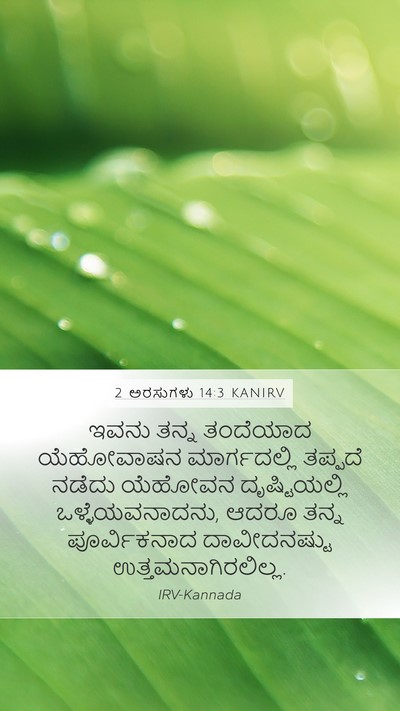 2 ಅರಸುಗಳು 14:3 KANIRV Bible Verse Image