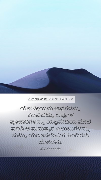 2 ಅರಸುಗಳು 23:20 KANIRV Bible Verse Image