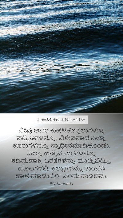 2 ಅರಸುಗಳು 3:19 KANIRV Mobile Phone Wallpaper - ನೀವು ಅವರ - Mobile Bible Verse Wallpaper