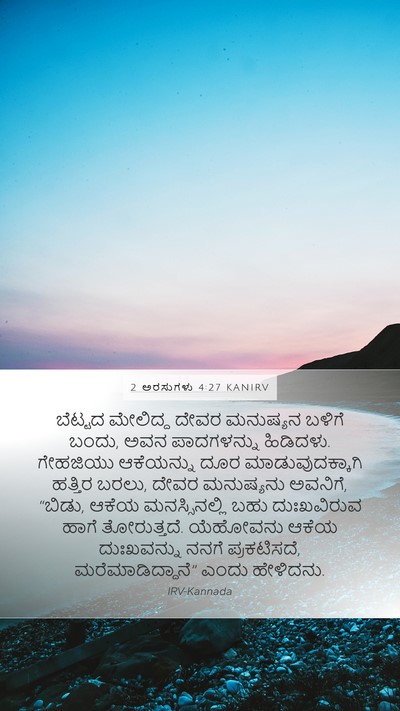 2 ಅರಸುಗಳು 4:27 KANIRV Bible Verse Image