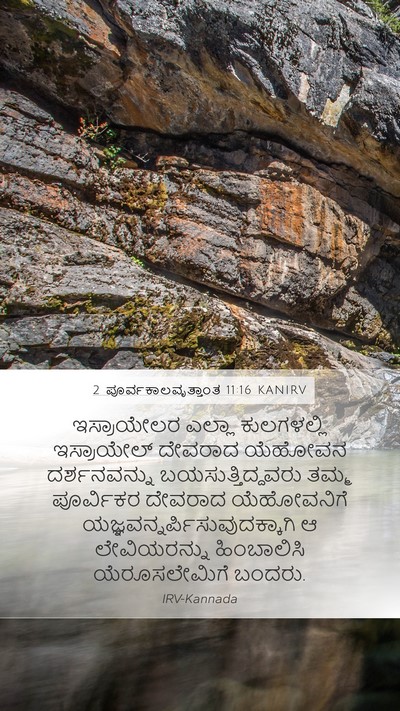 2 ಪೂರ್ವಕಾಲವೃತ್ತಾಂತ 11:16 KANIRV Bible Verse Image