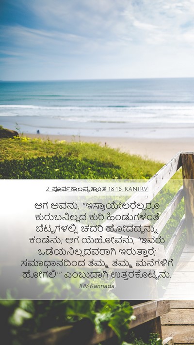 2 ಪೂರ್ವಕಾಲವೃತ್ತಾಂತ 18:16 KANIRV Bible Verse Image
