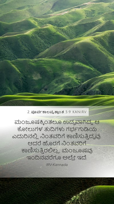 2 ಪೂರ್ವಕಾಲವೃತ್ತಾಂತ 5:9 KANIRV Bible Verse Image