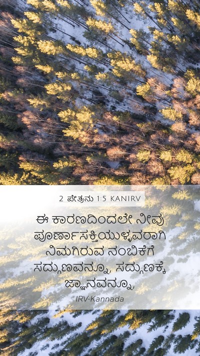 2 ಪೇತ್ರನು 1:5 KANIRV Bible Verse Image