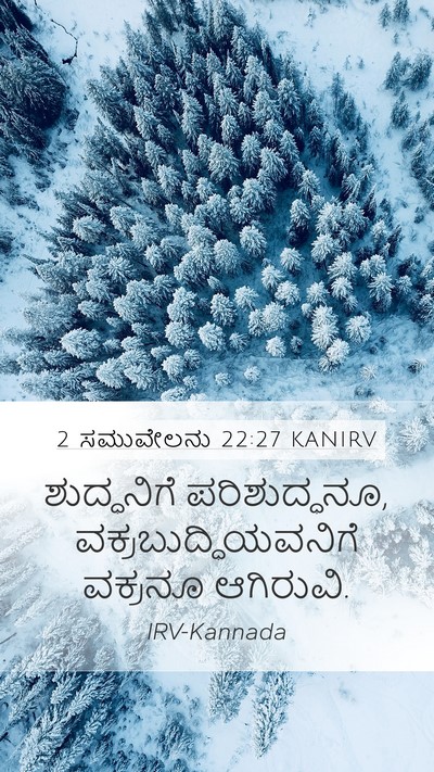 2 ಸಮುವೇಲನು 22:27 KANIRV Mobile Phone Wallpaper - ಶುದ್ಧನಿಗೆ - Mobile Bible Verse Wallpaper