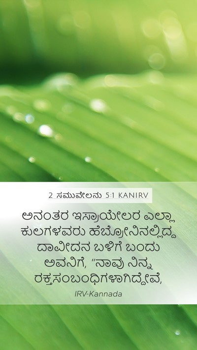 2 ಸಮುವೇಲನು 5:1 KANIRV Bible Verse Image