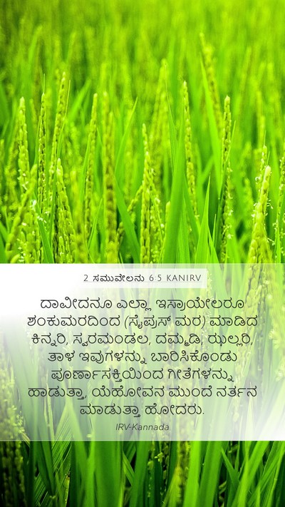 2 ಸಮುವೇಲನು 6:5 KANIRV Bible Verse Image