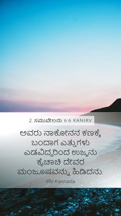 2 ಸಮುವೇಲನು 6:6 KANIRV Bible Verse Image