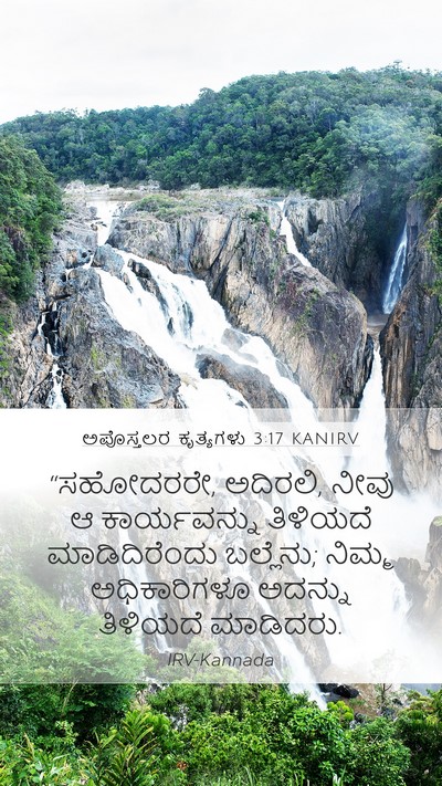 ಅಪೊಸ್ತಲರ ಕೃತ್ಯಗಳು 3:17 KANIRV Bible Verse Image