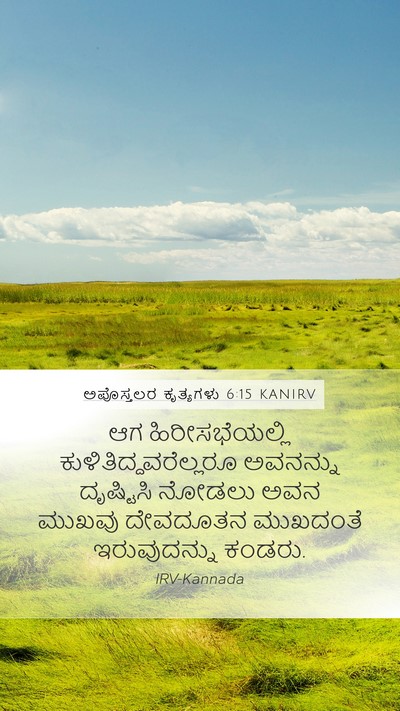ಅಪೊಸ್ತಲರ ಕೃತ್ಯಗಳು 6:15 KANIRV Bible Verse Image