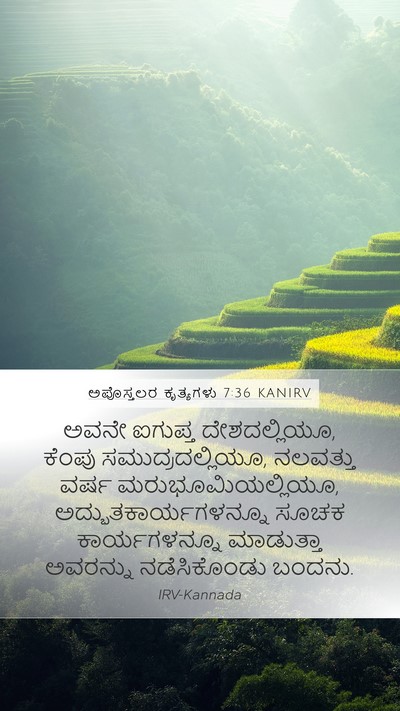 ಅಪೊಸ್ತಲರ ಕೃತ್ಯಗಳು 7:36 KANIRV Bible Verse Image