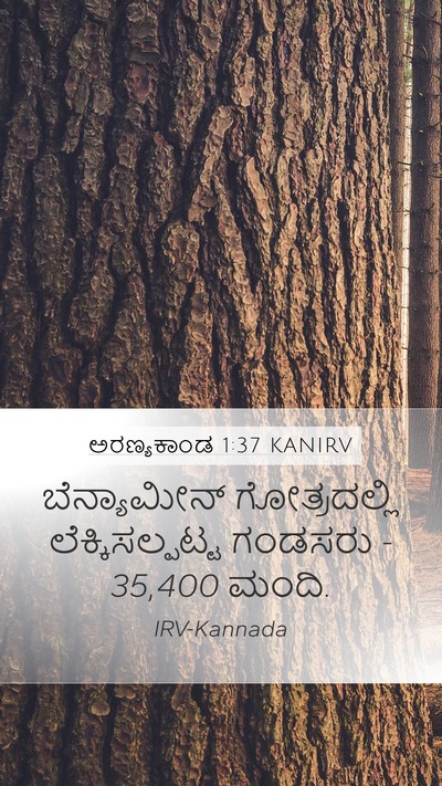 ಅರಣ್ಯಕಾಂಡ 1:37 KANIRV Bible Verse Image