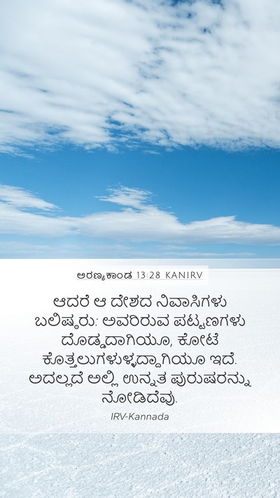 ಅರಣ್ಯಕಾಂಡ 13:28 KANIRV Bible Verse Image