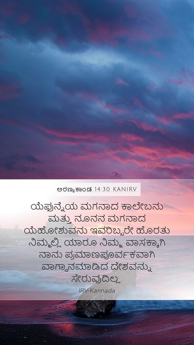 ಅರಣ್ಯಕಾಂಡ 14:30 KANIRV Bible Verse Image