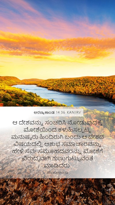 ಅರಣ್ಯಕಾಂಡ 14:36 KANIRV Bible Verse Image