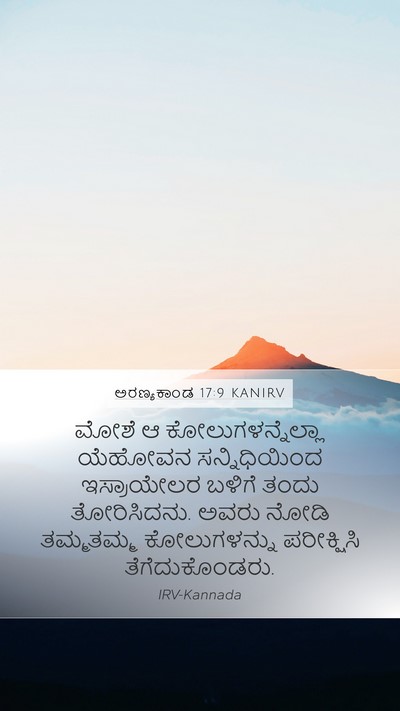 ಅರಣ್ಯಕಾಂಡ 17:9 KANIRV Mobile Phone Wallpaper - ಮೋಶೆ ಆ - Mobile Bible Verse Wallpaper