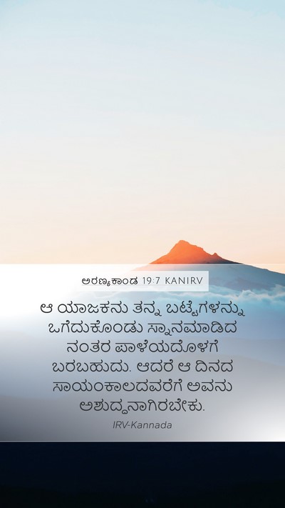 ಅರಣ್ಯಕಾಂಡ 19:7 KANIRV Bible Verse Image