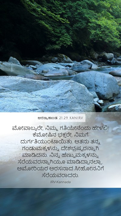 ಅರಣ್ಯಕಾಂಡ 21:29 KANIRV Bible Verse Image
