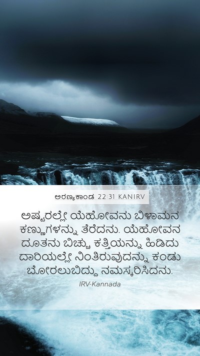 ಅರಣ್ಯಕಾಂಡ 22:31 KANIRV Bible Verse Image