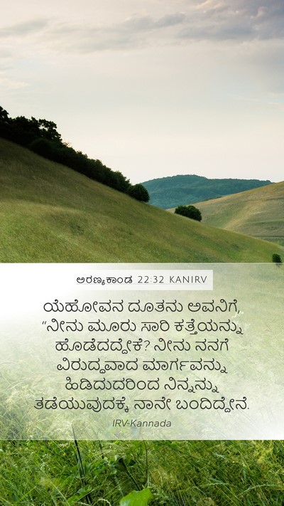 ಅರಣ್ಯಕಾಂಡ 22:32 KANIRV Bible Verse Image