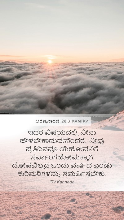 ಅರಣ್ಯಕಾಂಡ 28:3 KANIRV Mobile Phone Wallpaper - ಇದರ ವಿಷಯದಲ್ಲಿ - Mobile Bible Verse Wallpaper