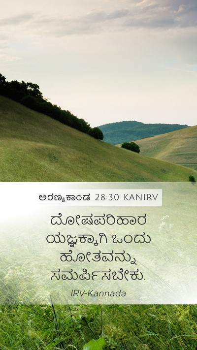 ಅರಣ್ಯಕಾಂಡ 28:30 KANIRV Bible Verse Image