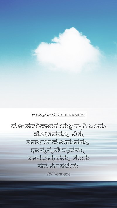 ಅರಣ್ಯಕಾಂಡ 29:16 KANIRV Bible Verse Image