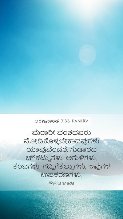 ಅರಣ್ಯಕಾಂಡ 3:36 KANIRV Bible Verse Image