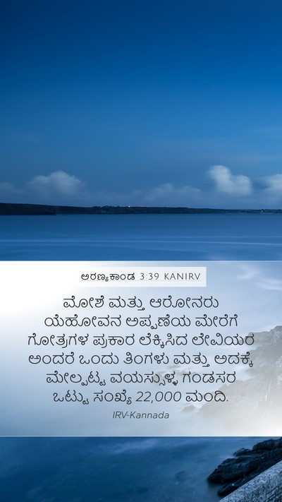 ಅರಣ್ಯಕಾಂಡ 3:39 KANIRV Bible Verse Image