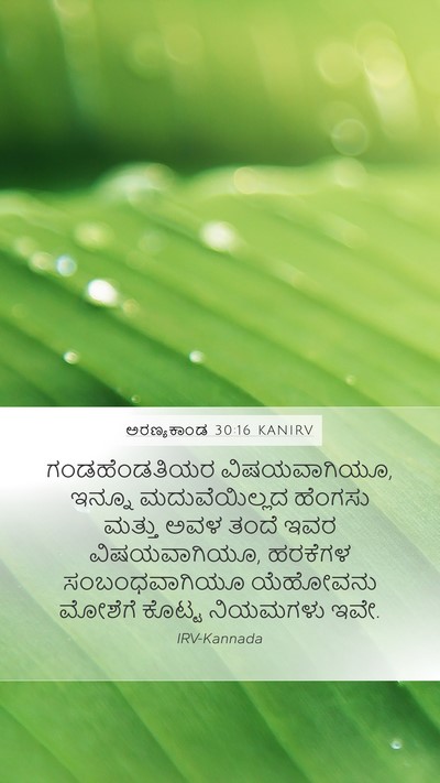 ಅರಣ್ಯಕಾಂಡ 30:16 KANIRV Mobile Phone Wallpaper - ಗಂಡಹೆಂಡತಿಯರ - Mobile Bible Verse Wallpaper