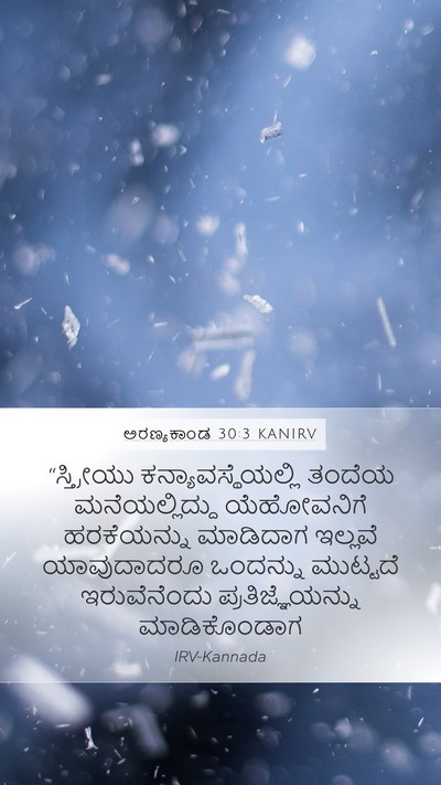 ಅರಣ್ಯಕಾಂಡ 30:3 KANIRV Mobile Phone Wallpaper - “ಸ್ತ್ರೀಯು - Mobile Bible Verse Wallpaper