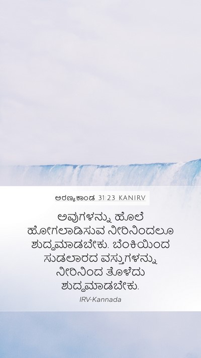 ಅರಣ್ಯಕಾಂಡ 31:23 KANIRV Bible Verse Image