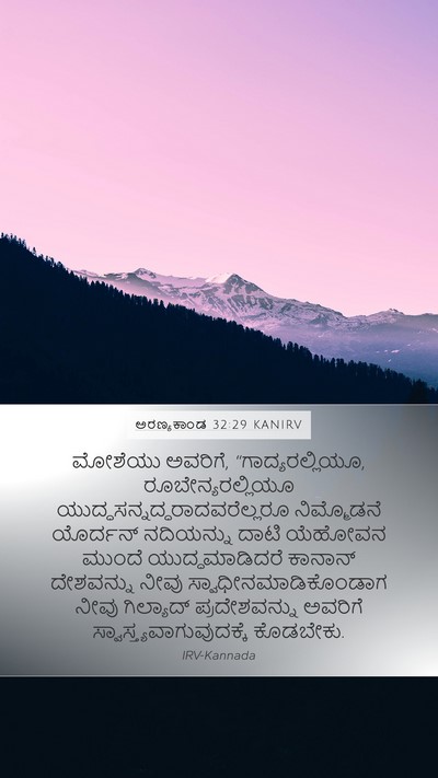 ಅರಣ್ಯಕಾಂಡ 32:29 KANIRV Bible Verse Image