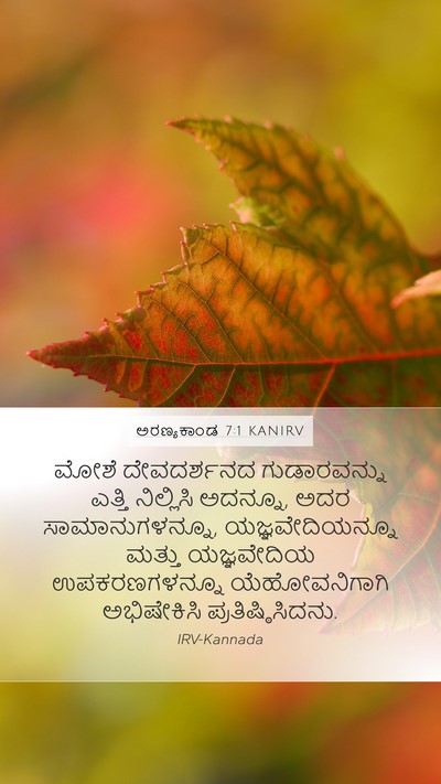 ಅರಣ್ಯಕಾಂಡ 7:1 KANIRV Bible Verse Image