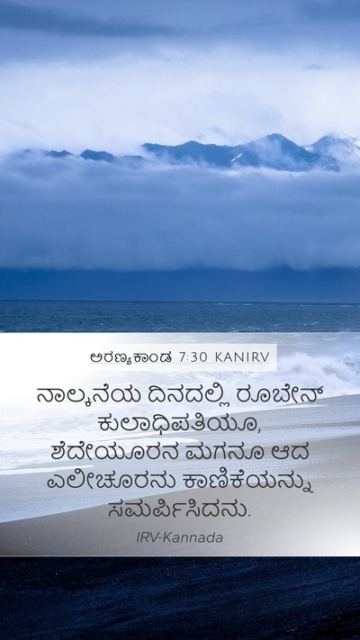 ಅರಣ್ಯಕಾಂಡ 7:30 KANIRV Bible Verse Image