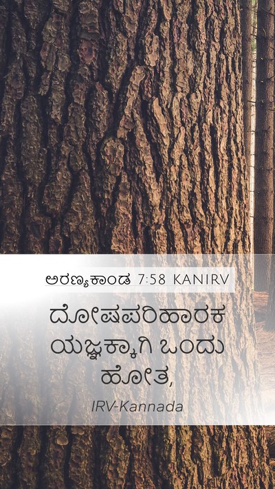 ಅರಣ್ಯಕಾಂಡ 7:58 KANIRV Mobile Phone Wallpaper - ದೋಷಪರಿಹಾರಕ - Mobile Bible Verse Wallpaper