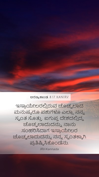 ಅರಣ್ಯಕಾಂಡ 8:17 KANIRV Bible Verse Image