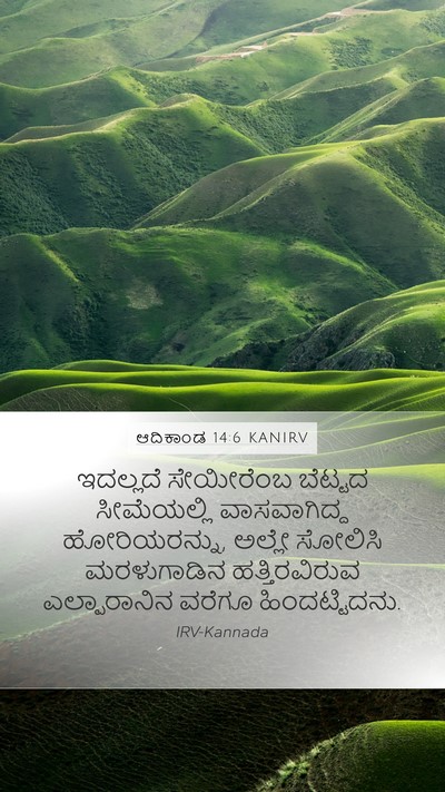 ಆದಿಕಾಂಡ 14:6 KANIRV Bible Verse Image