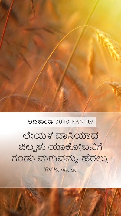 ಆದಿಕಾಂಡ 30:10 KANIRV Bible Verse Image