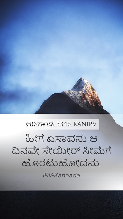 ಆದಿಕಾಂಡ 33:16 KANIRV Bible Verse Image
