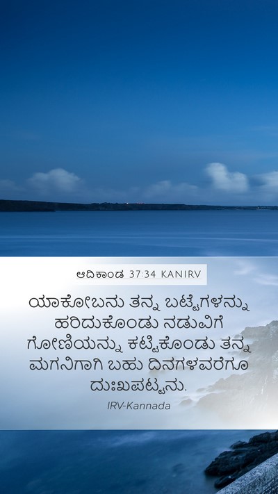 ಆದಿಕಾಂಡ 37:34 KANIRV Bible Verse Image