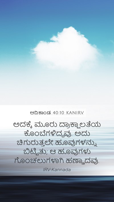 ಆದಿಕಾಂಡ 40:10 KANIRV Bible Verse Image