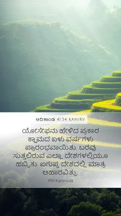 ಆದಿಕಾಂಡ 41:54 KANIRV Bible Verse Image