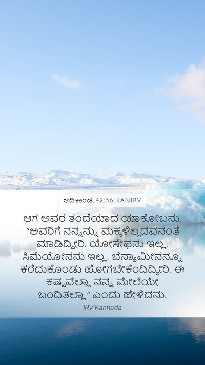 ಆದಿಕಾಂಡ 42:36 KANIRV Bible Verse Image