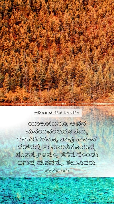 ಆದಿಕಾಂಡ 46:6 KANIRV Bible Verse Image