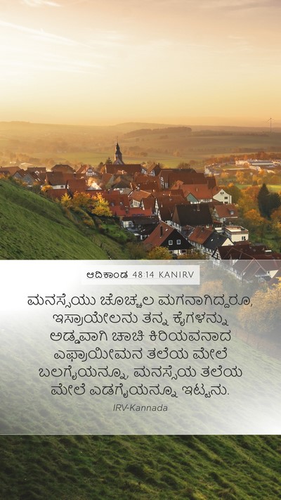 ಆದಿಕಾಂಡ 48:14 KANIRV Bible Verse Image