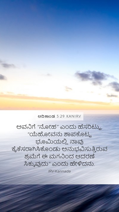 ಆದಿಕಾಂಡ 5:29 KANIRV Bible Verse Image