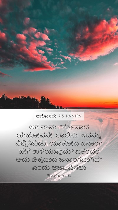 ಆಮೋಸನು 7:5 KANIRV Bible Verse Image